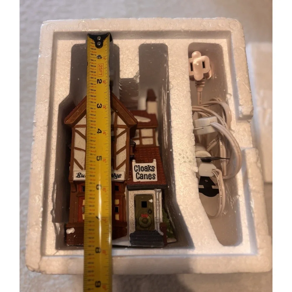 Dept 56 Dickens Village Vintage Bumpstead Nye Cloaks and Canes RETIRED